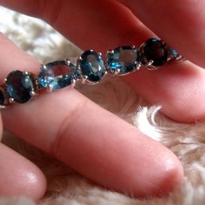London Blue Topaz Tennis Bracelet